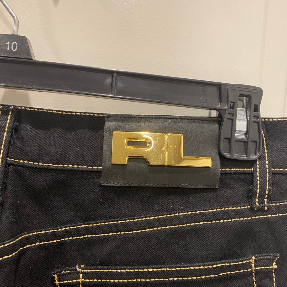 Ralph Lauren 380 Black Boot Cut Jeans - Picture 4 of 6